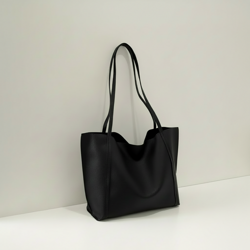 Black Leather Tote